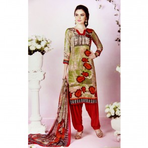 Rakhi’s Shalwar Kameez in High Quality Printed in Soft Silk. Soft Handfeel. 